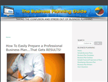 Tablet Screenshot of business-plans-guide.com